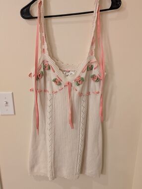 Betsey Johnson x Forever 21 | Crochet Floral Mini Dress
